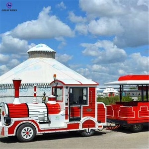 <span class=keywords><strong>Precio</strong></span> barato al Aire Libre Parque <span class=keywords><strong>de</strong></span> Atracciones atracción 2 <span class=keywords><strong>vagones</strong></span> 40 asientos diesel sin caminos tren para hacer - Product Image 4