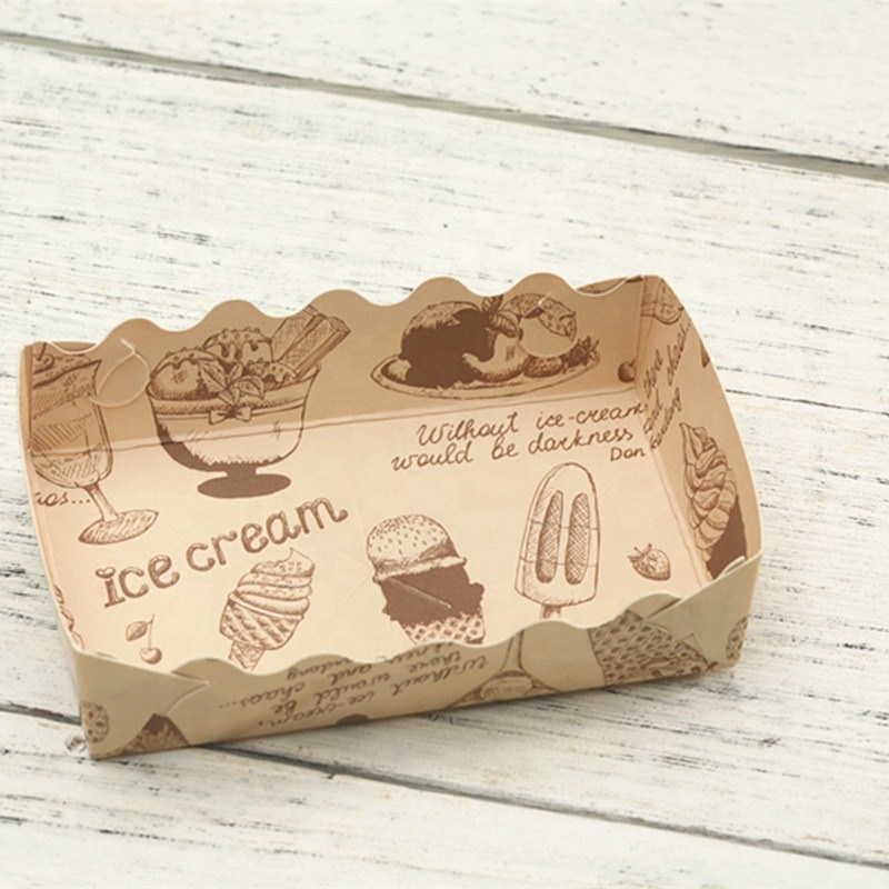 Пользовательский Печатный бумажный фруктовый лоток по низкой цене