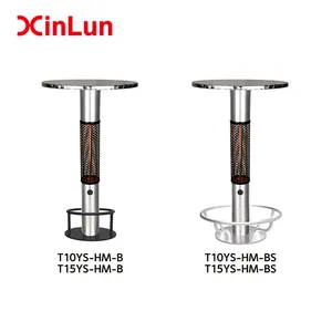 1000 W 1500 W Stand Infrarouge À Faible Éblouissement Chauffe-Terrasse IP55 Électrique table basse chauffage