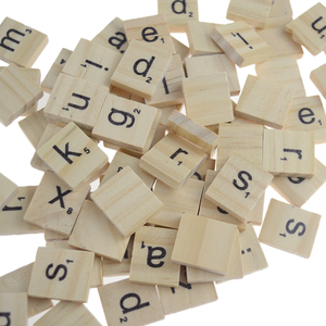 diy manualidades minúsculas decorativo personalizado carta azulejos 100 pieza nueva en blanco <span class=keywords><strong>de</strong></span> madera, azulejos scrabble - Product Image 6