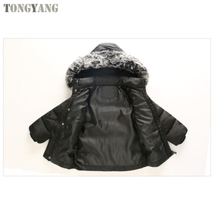TONGYANG Baby Boys and Girls Jacket 2019 Autumn Winter Kids Jacket Coat Warm Thick Hooded Children Outerwear Coat - Product Image 5