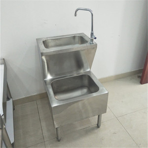High Grade Stainless Steel Equipment Factory Single Bowl Floor Mounted Mop Sink Cabinet Basins Single Hole Rectangular CN;SHN