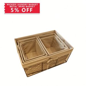 Fuente <span class=keywords><strong>de</strong></span> la fábrica <span class=keywords><strong>de</strong></span> alambre <span class=keywords><strong>de</strong></span> Metal galvanizado cesta con forro <span class=keywords><strong>de</strong></span> tela - Product Image 1