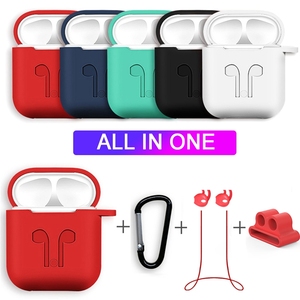 Housse de protection en silicone antichoc 5 en 1 avec lanière anti-perte pour Apple <span class=keywords><strong>Airpods</strong></span> pro 2 - Product Image 6