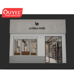 Hiện Đại Cửa Hàng Quần Áo Cửa Hàng Gỗ Hiển Thị Kệ Tên Quần Áo Cửa Hàng Hiển Thị Ý Tưởng Thiết Kế - Product Image 2