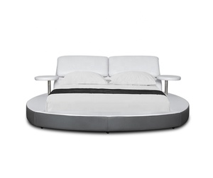 <span class=keywords><strong>Letto</strong></span> <span class=keywords><strong>rotondo</strong></span> moderno europeo in pelle Pu durevole struttura del <span class=keywords><strong>letto</strong></span> rotonda King Size - Product Image 3