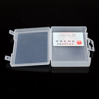 Boîte de rangement en plastique PP transparente avec couvercle et crochet de suspension, étui transparent pour pièces automobiles, quincaillerie, emballage de petites composants