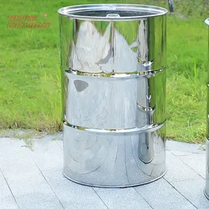 Wholesale high quality tight head stainless steel empty olive oil barrel for bitumen engine oil