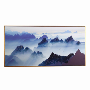 Mañana temprano nube de niebla montaña profunda de <span class=keywords><strong>la</strong></span> tinta impresionismo aldea del paisaje de montaña pinturas decoración - Product Image 1