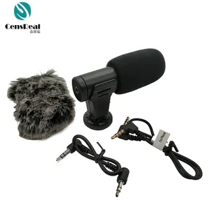 Camera Phone Microphone Directional Recording Android Phone Mic with Shock Mount for iPhone