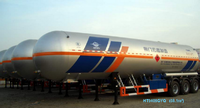 ASME & ADR 56000 Approuvé Double Essieu GPL GAS Road Tanker Acier Semi Remorque