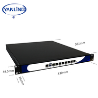 Mini serveur PC en rack 1U avec processeur Quad Core I5 6500, 8 ports LAN Intel I211-AT, pare-feu Pfsense, routeur, prise en charge de 4 ports SFP, en stock