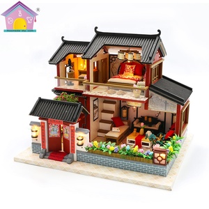 Hongda nuevos <span class=keywords><strong>juguetes</strong></span> manualidades Diy 3D <span class=keywords><strong>casa</strong></span> de muñecas de madera Mdf Kits de madera <span class=keywords><strong>para</strong></span> niña - Product Image 4