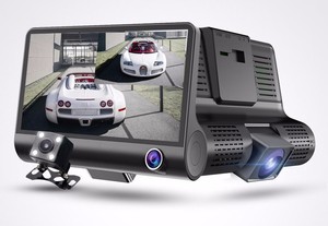 Nueva grabadora de conducción oculta de 4 pulgadas en el interior y en el exterior 3 HD 1080P Night Vision 4G delantera y traser - Product Image 1