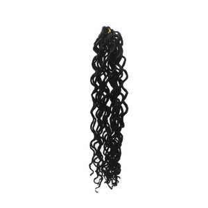 Popular faux locs suave dreads havana Mambo rizado afro senegalés sintético pelo pre pelo trenzado - Product Image 1