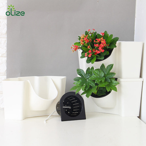 <span class=keywords><strong>Pot</strong></span> <span class=keywords><strong>de</strong></span> fleurs en plastique empilables, produits à succès, arrosage automatique, coloré, pour le jardin, livraison gratuite - Product Image 4