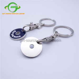 Simple personalidad barato logotipo personalizado Moneda de carro de compras de clave de la cadena - Product Image 3