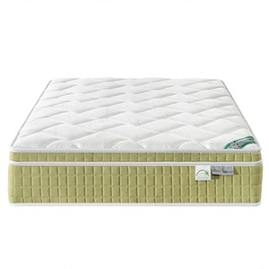 Euro top organic cotton mattress king size bed mattress