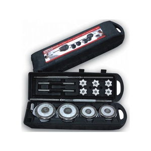 China Manufacture <strong>50kg</strong> Adjustable <strong>Chromed</strong> <strong>Barbell</strong> <strong>Dumbbell</strong> <strong>Set</strong> With Plastic Case - Product Image 6