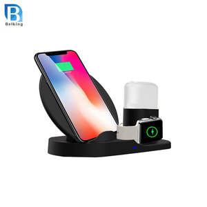 3 en 1 cargador rápido 10 w qi rápidamente de carga inalámbrica cargador de teléfono móvil para iphone <span class=keywords><strong>x</strong></span> - Product Image 1