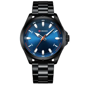 CURREN นาฬิกาผู้ชาย8320แบรนด์หรู,นาฬิกาควอตซ์สแตนเลสสตีลคลาสสิคนาฬิกากันน้ำเหมาะเป็นของขวัญ