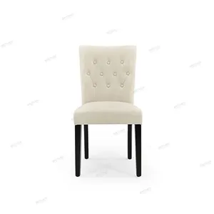 골동품 현대 tufted fabric 덮여 나무 dining 룸 자