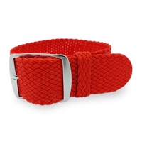 Vente en gros Bracelet de montre traditionnel personnalisé 18mm 20mm 22mm Bracelet de montre rouge en perlon