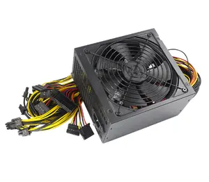 电源1600W ATX PSU电源1600W电源用于rx 470 rx 480 rx 570 6 gpu支持12V