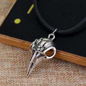 Collier pendentif tête de mort d'oiseau Harry P <span class=keywords><strong>Bellatrix</strong></span> Sculpey, bijoux européens et américains, vente en gros - Product Image 3