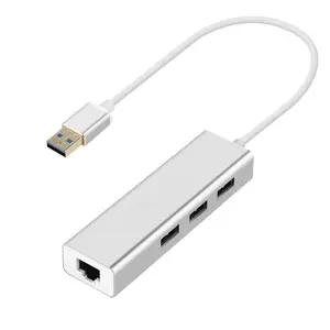 Топ Поставщика Горячей Продажи USB3.0 к RJ45 USB с 3 порта USB адаптер Ethernet