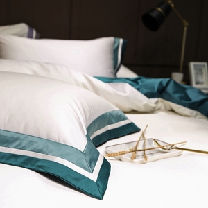 Algodón sólido suave equipado vida del hotel hecho <span class=keywords><strong>en</strong></span> China juego de cama - Product Image 3