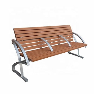 ISO9001 certified stainless steel bench seat with recycled plastic slats,outdoor stainless steel benches/park bench