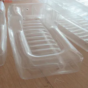 Hot bán PVC Hồ bơi bơm hơi Float ghế không khí trong suốt nệm cho bên nước - Product Image 2