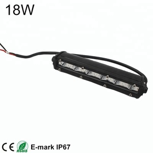 Barra Luminosa LED Super Luminosa e Sottile da 8,8 Pollici, 18W, Ambra, per Fuoristrada, Barra Luminosa LED Spot Gialla - Product Image 1