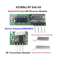 Module émetteur-récepteur RF superhétérodyne 433 MHz, composants électroniques pour kit DIY sans fil pour télécommande 433 MHz