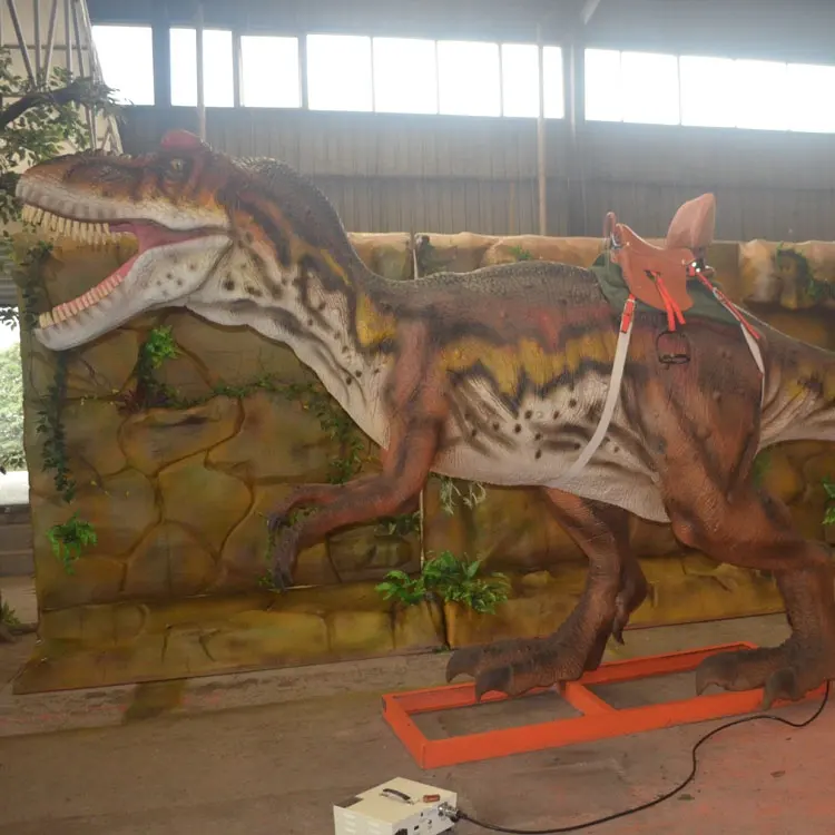 Modelo de dinosaurio caminante animatrónico realista para parque de dinosaurios