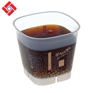 Biodegradable de fondo grueso de postre de plástico bebida fría de hielo <span class=keywords><strong>Crema</strong></span> para gelatina con tapas - Product Image 4