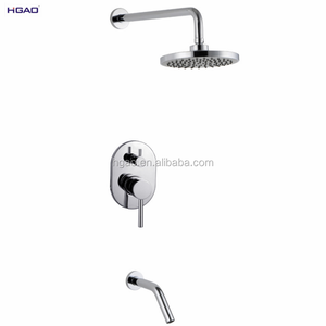 Diseño moderno <span class=keywords><strong>baño</strong></span> de cobre termostático ducha mezclador grifos conjuntos completo - Product Image 1