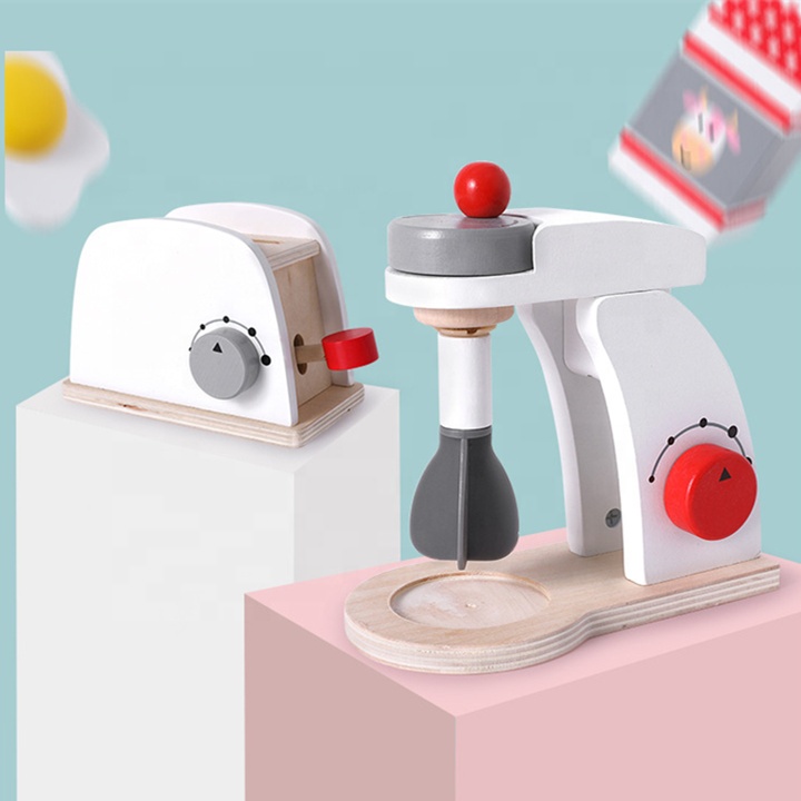 Новый дизайн, игрушки для ролевых игр для детей, деревянная игрушка «сделай сам», кофейная машина KJ6909