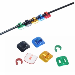 Colliers de fixation en C pour câbles de frein de vélo, pinces de fixation pour tubes d'huile de vélo, clips de <span class=keywords><strong>type</strong></span> C pour tiges de selle de VTT et vélos de route - Product Image 1