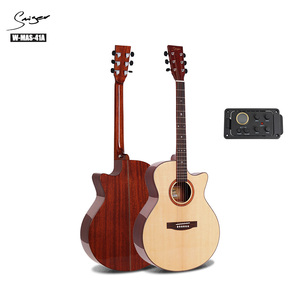 OEM logotipo personalizado <span class=keywords><strong>de</strong></span> fábrica 4/4 tamaño <span class=keywords><strong>de</strong></span> alta calidad sólido superior occidental electro <span class=keywords><strong>guitarra</strong></span> acusticas - Product Image 1