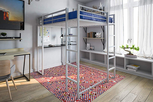 <span class=keywords><strong>Lit</strong></span> superposé avec bureau intégré, échantillon gratuit, pour adultes - Product Image 5