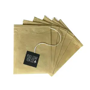 Bolsas de té de papel con filtro sin blanquear, producto personalizado, cordón, para té suelto, gran oferta