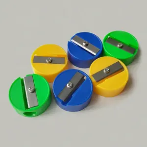 Wholesale School Stationery Round Shape Standard Pencil Sharpener