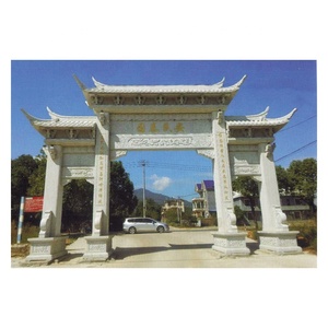 Sculpté Arcade Granit Arcade D'herbe <span class=keywords><strong>Arche</strong></span> <span class=keywords><strong>de</strong></span> <span class=keywords><strong>Pierre</strong></span> Village Porte D'entrée - Product Image 3