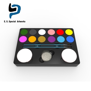 <span class=keywords><strong>2018</strong></span> más de fiesta de Halloween cara cuerpo profesional maquillaje 12 colores Flash del tatuaje de la cara y el cuerpo de pintura - Product Image 3