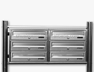 Mercado de Alemania de acero inoxidable Moderno apartamento buzón de <span class=keywords><strong>correo</strong></span> para 3 buzón apartamento - Product Image 3
