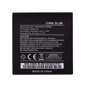 OEM Pin Di Động từ Nhà Máy Pin Điện Thoại cho Sườn Núi FAB 4G Kỹ Thuật Số Pin cho Wiko Tommy 4901 Cink Mỏng