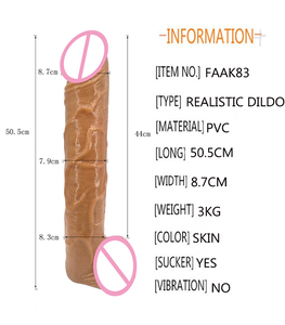 FAAK083 Dildo Realistico Gigante, Giocattolo <span class=keywords><strong>Stimolante</strong></span> del Punto G Disponibile sia <span class=keywords><strong>per</strong></span> Uomini che <span class=keywords><strong>per</strong></span> Donne, Enorme Dildo Sessuale - Product Image 6