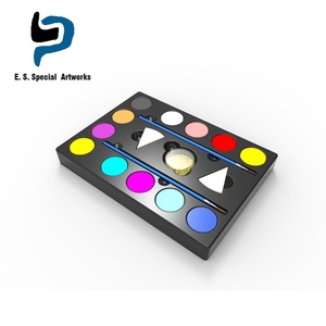 Oem 12 multi <span class=keywords><strong>colores</strong></span> de Copa <span class=keywords><strong>del</strong></span> <span class=keywords><strong>Mundo</strong></span> bandera hacer cuerpo cara pintura paleta kit - Product Image 6